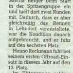 2023.11.02 Cyclocross - Nienhäger in Top Ten (Cellesche Zeitung)