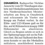 2025.07.17 Nicklas Janowitz 4. Platz LVM Berg (Cellesche Zeitung)