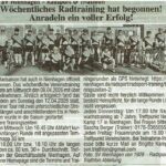 2026.04.25 Anradeln 1. Training SVN (Wathlinger Bote)